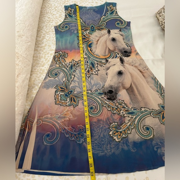 Horse Print Western Tank Dress - Picture 6 of 9